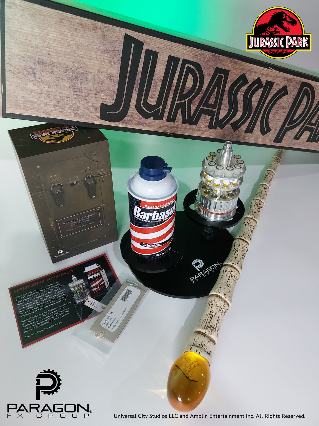 Jurassic Park Cane and Cryo Bundle