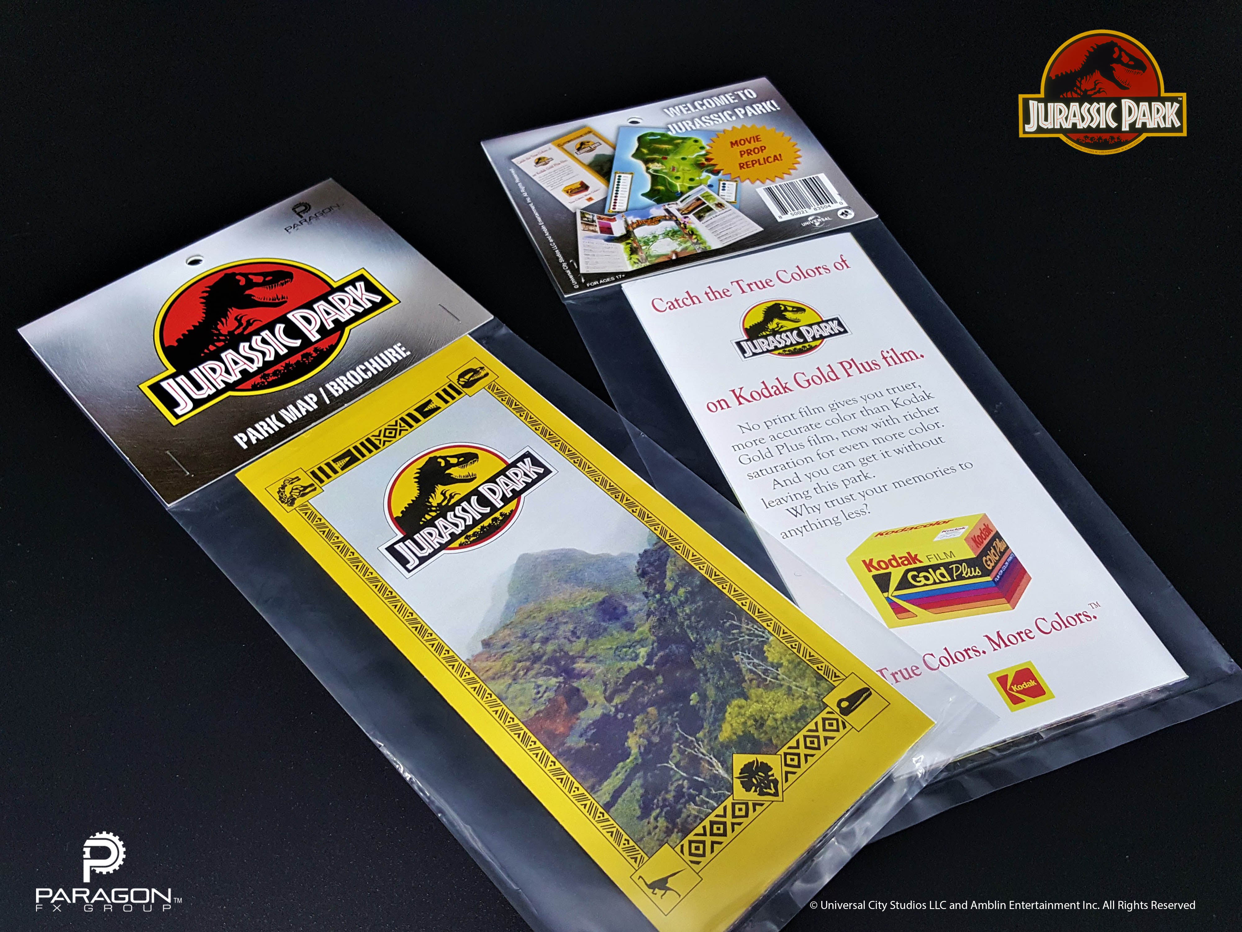 Jurassic Park パークマップ レプリカ Jurassic Park Map Replica | Jurassic Park Tour Route Replica