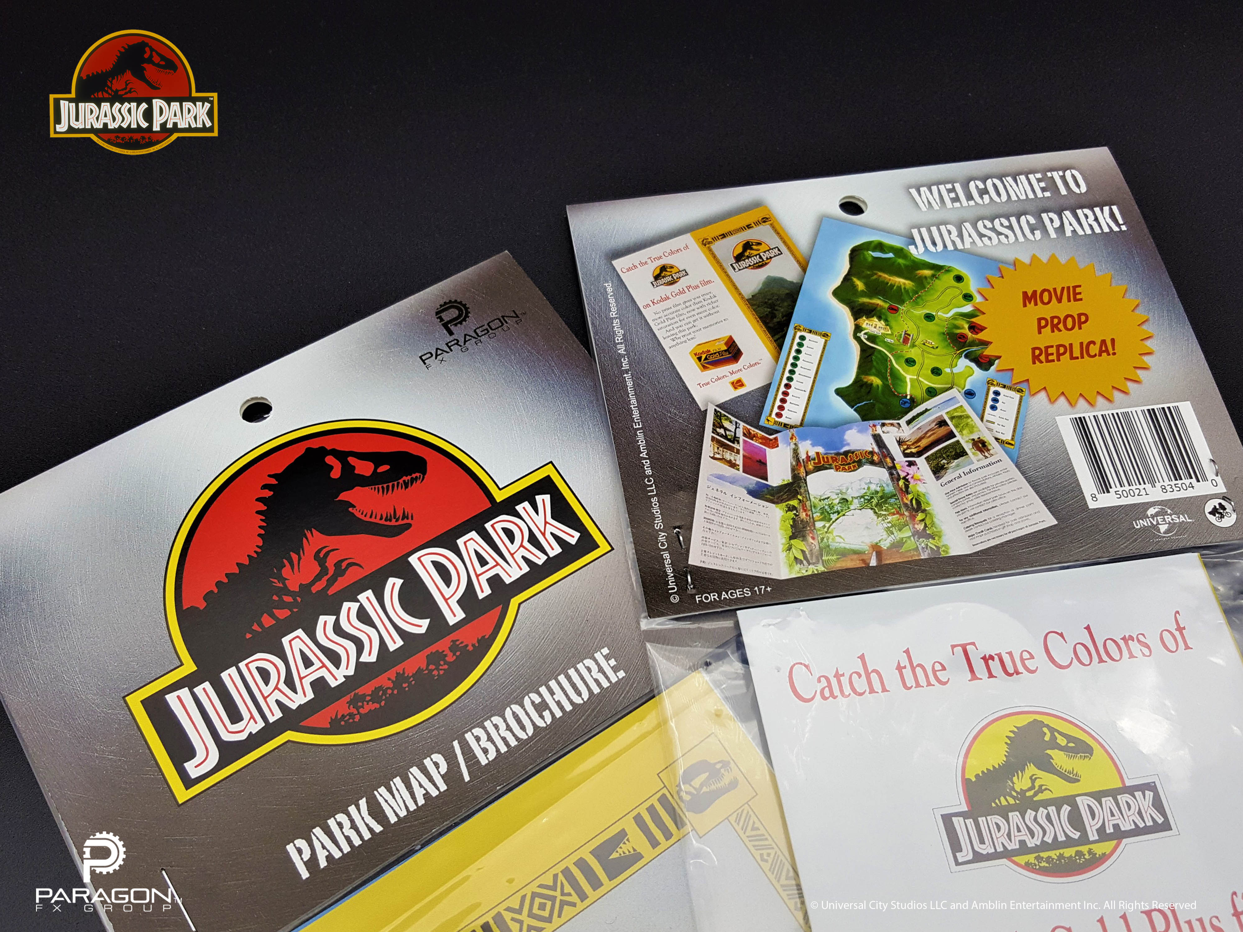 Jurassic Park Map Replica | Jurassic Park Tour Route Replica