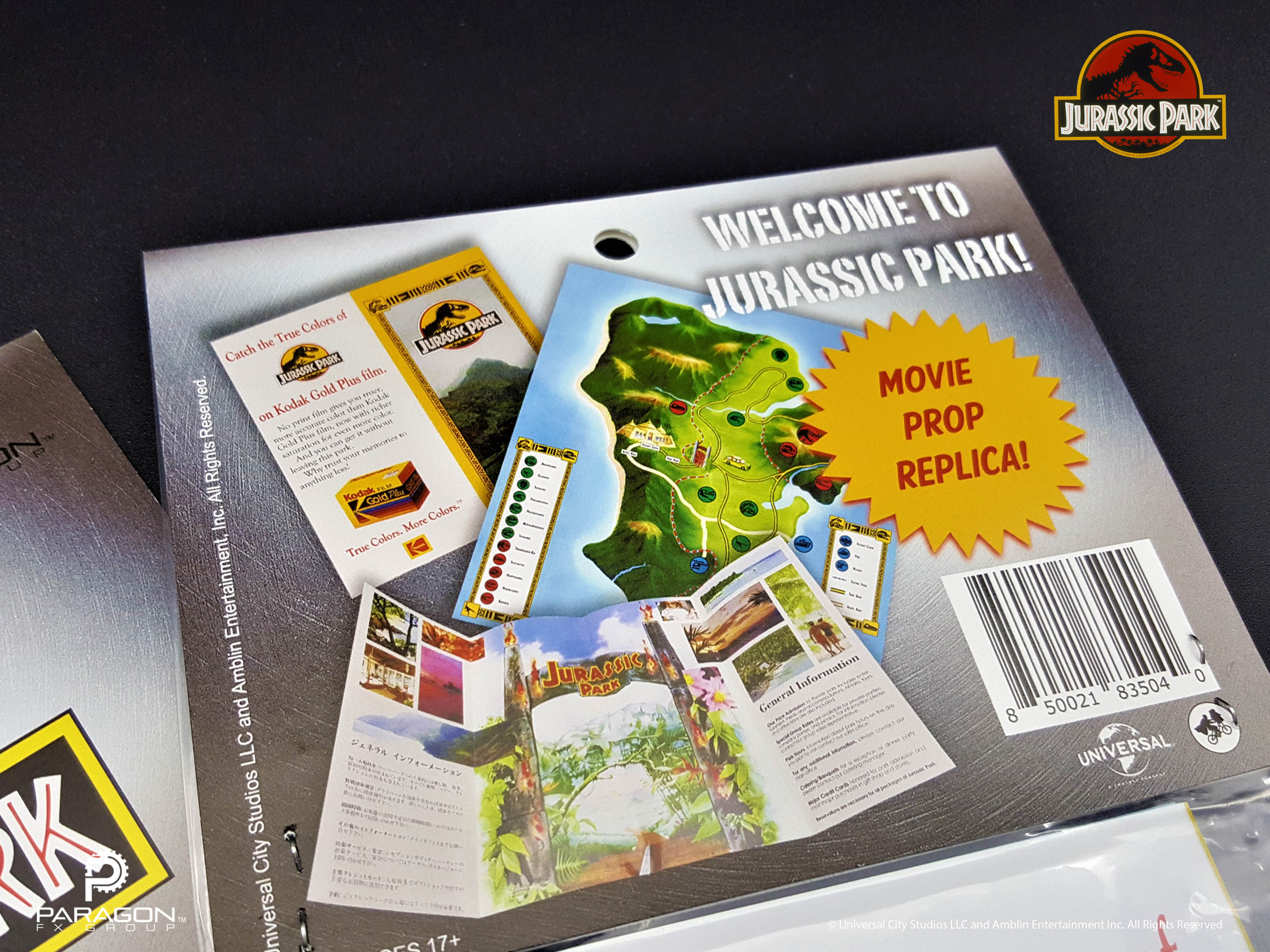 Jurassic Park Map Replica | Jurassic Park Tour Route Replica