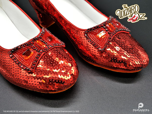 The Wizard of Oz movie prop replicas by Paragon FX Group. Fully licensed by Warner Brothers, Dorothy's Ruby Slipper replicas are perfect for any Wizard of Oz fan or collection. These museum-quality props are limited edition.