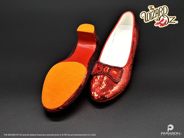 The Wizard of Oz movie prop replicas by Paragon FX Group. Fully licensed by Warner Brothers, Dorothy's Ruby Slipper replicas are perfect for any Wizard of Oz fan or collection. These museum-quality props are limited edition.