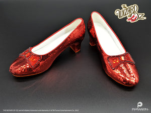 The Wizard of Oz movie prop replicas by Paragon FX Group. Fully licensed by Warner Brothers, Dorothy's Ruby Slipper replicas are perfect for any Wizard of Oz fan or collection. These museum-quality props are limited edition. 